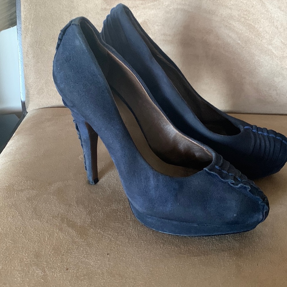 Blue suede shoes